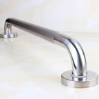 18-inch Knurled Bathroom Grab Bar, Shower Saftey Bar, Toilet Grab bar for Elderly, Door Handle, Anti-Slip Design, Brushed Nickel finishes