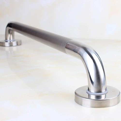 18-inch Knurled Bathroom Grab Bar, Shower Saftey Bar, Toilet Grab bar for Elderly, Door Handle, Anti-Slip Design, Brushed Nickel finishes