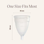 DIVA Cup - Medical Grade Silicone Cup for Period Care - Reusable Menstrual Cup - Up to 12 Hours of Continuous Wear - Model 2 (for Wide Vaginal Canals, Post-Partum & Ages 35+)