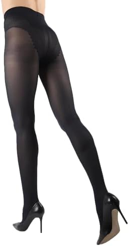 Levante Modal Top 70 Denier Control Top Opaque Tights Moka Large