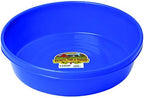 Little Giant® Plastic Utility Pan | Feed Pan | Durable & Versatile Livestock Feeding Bucket | Made in USA | 3 Gallon | Blue
