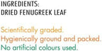 Everest Kasuri Methi, 100 grams Pouch - 3.5 oz - India - Kasuri Methi Leaves