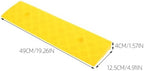 INOOMP Rubber Door Threshold Ramp for Home Entrance Non-Slip Wheelchair Ramp Mat 50x13x4cm for Indoor Outdoor Use