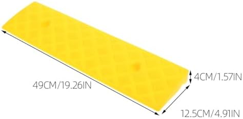 INOOMP Rubber Door Threshold Ramp for Home Entrance Non-Slip Wheelchair Ramp Mat 50x13x4cm for Indoor Outdoor Use