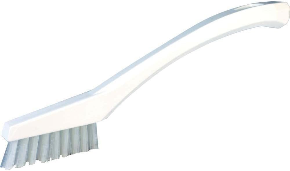 Vikan - 44015 Detail Brush, Multifunctional, Slip-Resistant Cleaning Tool, Extra Stiff Polypropylene & Polyester Bristle, 8 Inch, White