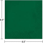 Hunter Green Luncheon Napkin, 2 Ply, Solid