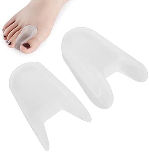 Toe Separator, ANGGREK Silicone Gel Hallux Valgus Separator Bunion Corrector Hammer Toe Separator Toe Spacers Pads for Foot Care Crooked Toes(L)