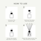 The Magic Scent Baccara Reed Diffuser for Home - Luxury Scent Diffuser with Premium Fiber Reeds for Lasting Gentle Dispersal - Natural, Toxin-Free Aroma Inspired by Baccarat Rouge