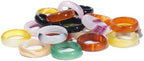 RICHRAIN Bulk Wholesale Crystal Rings for Women Healing 36 Pieces Box