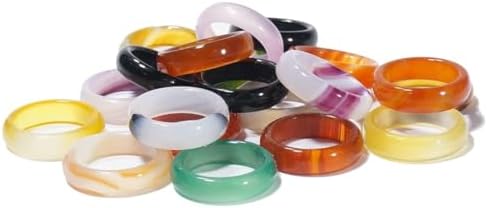 RICHRAIN Bulk Wholesale Crystal Rings for Women Healing 36 Pieces Box