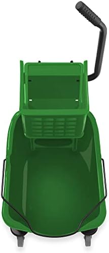 Dryser Commercial Side Press Wringer Combo Mop Bucket, 33 Quart, Green
