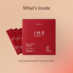 IM8 Daily Ultimate Essentials All-in-One Multivitamin Supplement, 92 Nutrient Rich Ingredients CoQ10, Probiotics, Vitamins, Greens, Gluten Free, Vegan, Acai Mixed Berry (30 Servings, Travel Packs)
