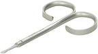 Rubis Duck Stainless Steel Scissors for Precise Nose and Ear Hair, 1F003, Made in Switzerland, Silver