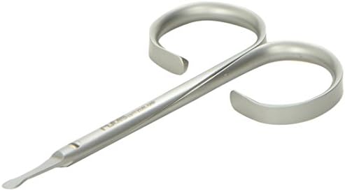 Rubis Duck Stainless Steel Scissors for Precise Nose and Ear Hair, 1F003, Made in Switzerland, Silver