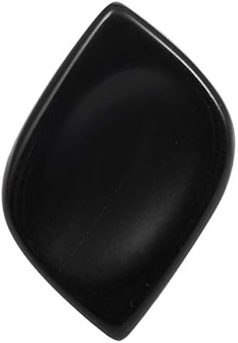 mookaitedecor Black Obsidian Thumb Worry Stone, Pocket Palm Stones Crystal Healing Reiki Stress Relief Pack of 4, Rhombus