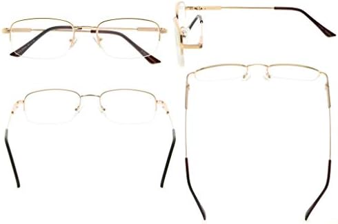 Eyekepper Mens Womens Reading Glasses Bendable Titanium Memory Readers