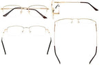 Eyekepper Mens Womens Reading Glasses Bendable Titanium Memory Readers