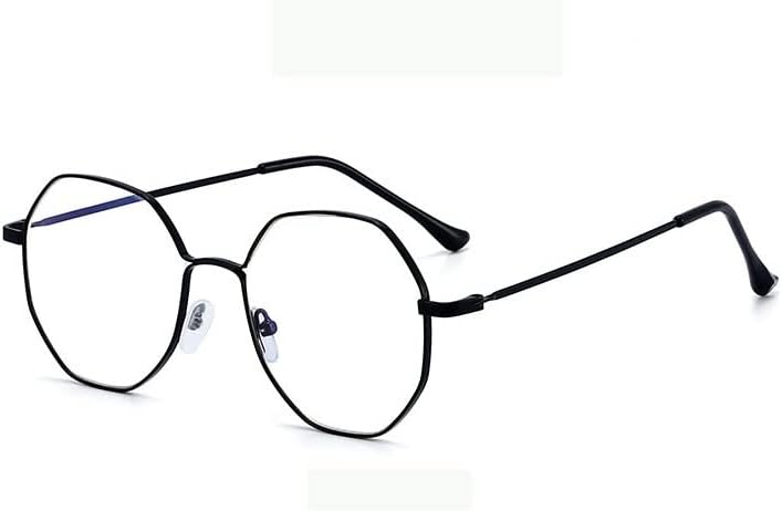 Oversized Polygon Reading Glasses Blue Light Blocking Computer Readers Eyeglasses Fatigue Relieve Flat Light Mirror
