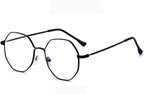 Oversized Polygon Reading Glasses Blue Light Blocking Computer Readers Eyeglasses Fatigue Relieve Flat Light Mirror
