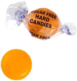 Sugar Free Butterscotch Hard Candy, 2 Pound Bulk Bag (Approx 140 pieces), Individually Wrapped Hard Candy, The Hampton Popcorn & Candy Company