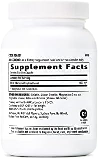GNC MSM 1000mg, 90 Capsules, Supports Joint Cartilage