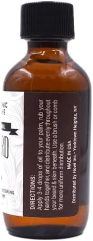 Taconic Shave Premium All Natural Beard Oil - 2 Ounce bottle - Bay Rum