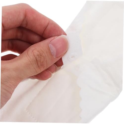 FRCOLOR 4pcs Reusable Menstrual Pads Washable Sanitary Napkin for Women Cotton Panty Liners Leakproof Layer Bulk Pack