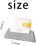 2 Pcs Window Track Cleaning Tool Sliding Door Track Cleaner Window Sill Groove Countertop Cleaning Brush Crevice Tool(White)