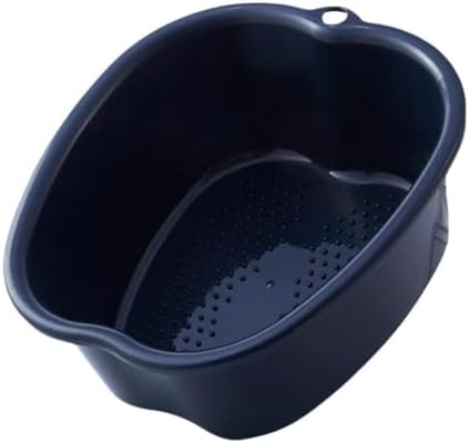 Ytterbium Foot Soaking Bath Basin, Large Massage Foot Soaking Tub, Plastic Home Spa Pedicure Bucket, Relaxation & Stress Relief, Suitable for Women & Men (Black)