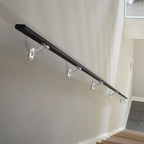 ktumeware 3 Inch 3 Pack Brushed Nickel Handrail Stair Brackets Suitable for Indoor and Outdoor Staircase/Balcony/Corridor Staircase Support handrail Brackets