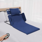 Electric Lifting Backrest for Bed, Wired Controller,330 lbs Capacity, 2-80° Adjustable Back Rest Chair with Removeable Pillow & Armrests, for Pregnant Elderly Patient,Blue
