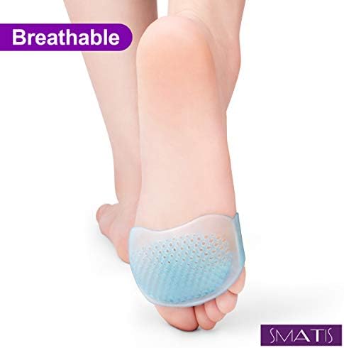 Ball of Foot Cushions（2 Pairs） Metatarsal Pads Soft Gel Ball of Foot Pads Mortons Neuroma Callus Metatarsal Foot Pain Relief
