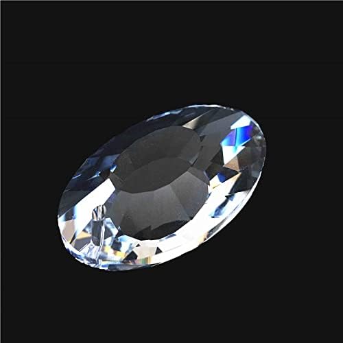 Clear Oval Ring Shape Crystal Glass Hanging Drop Lighting Prism Pendant Home Decoration,50mm 200pcs