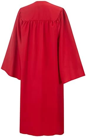 SAMDEEMI Unisex Adult Matte Graduation Gown Only, for High School, Bachelor, Choir Robes, Pulpit Robe, Pastor and Halloween