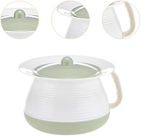 Generic Urinal Night Urines Jug Spittoon Chamber Bucket with Lid Handle Potty Urinal Bottle Hosehold Spittoon for Home Use Female Male, Green