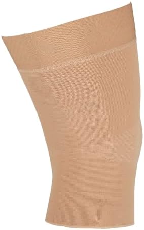 medi Seamless Knit Knee Support Compression Sleeve w/Band Beige XL