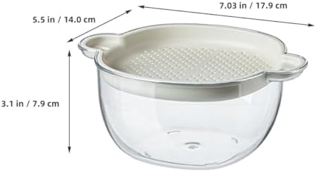 Zerodeko Double Layer Plastic Colander Strainer Basket, Kitchen Fruit Vegetable Washer with Drain, Stackable Food Strainer for Home Cooking and Pasta Washing