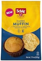 Schär Gluten-Free Classic Muffin, 7.9oz (Pack of 4) – Soft, Moist, Non-GMO, Perfect for Breakfast or Snack, Individually Wrapped for Freshness
