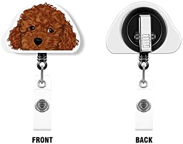 WIRESTER Retractable Badge Reel ID Holder with Alligator Clip for Office Worker, Nurse, Doctor, Teacher, Student - Animal