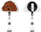 WIRESTER Retractable Badge Reel ID Holder with Alligator Clip for Office Worker, Nurse, Doctor, Teacher, Student - Animal