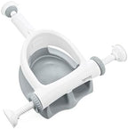 Ingenuity My Bath Seat for Sit-Up Baby Bathing, Sure & Secure Suction Cups, ASTM Safety Tested & Approved, Backrest for Assisted Sitting, Easy Setup & Storage, Gray