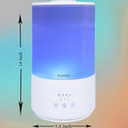 BlueHills Premium 4000 ml Tall Essential Oil Diffuser 4L 4 Liter 50 Hour Run with Remote Timer Aroma Humidifier 1 Gallon Big Capacity High Mist Output for Large Room Huge Size Mood Lights White T401