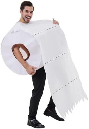 EraSpooky Funny Toilet Paper Roll Costume for Adults
