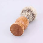 1Pc Brown Badger Hair Men's Shaving Brush Barber Salon Beard Cleaning Comfortable and Environmentally Shaving Brushes,Men's