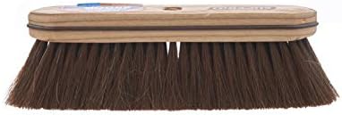 Superio Horsehair Broom, Brown Metal Handle with Fine Premium Bristles, Heavy Duty Home and Kitchen Broom Easy, Sweeping Dust and Wisp Floors and Corners