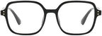 LJCZKA Blue Light Blocking Glasses Square for Women and Men,Retro 90s Rectangle Computer Gaming Glasses