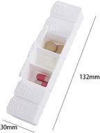 Weekly Pill Organizers, 7 Days Travel Pill Case with Braille Weekly Medicine Container Organizer Dispenser for Fish Oils, Vitamin, Calcium Tablets