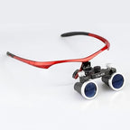 Dental Surgical Loupe 3.5X Working Distance 420mm Burgundy Sport Frame