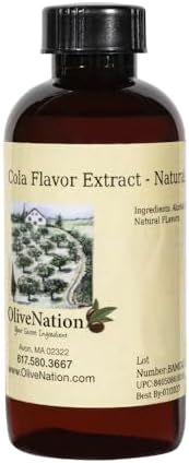 OliveNation Cola Flavor Extract - Natural, Clear - Sugar Free Colorless Cola Flavoring Adds Classic Soda Taste & Aroma to Beverages, Baked Goods, Cakes, Cookies, Frostings, Fillings, Sauces (4.00oz)