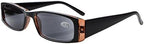 Eyekepper 5-Pack Spring Hinges Rectangular Reading Sunglasses Sunshine Readers +1.75